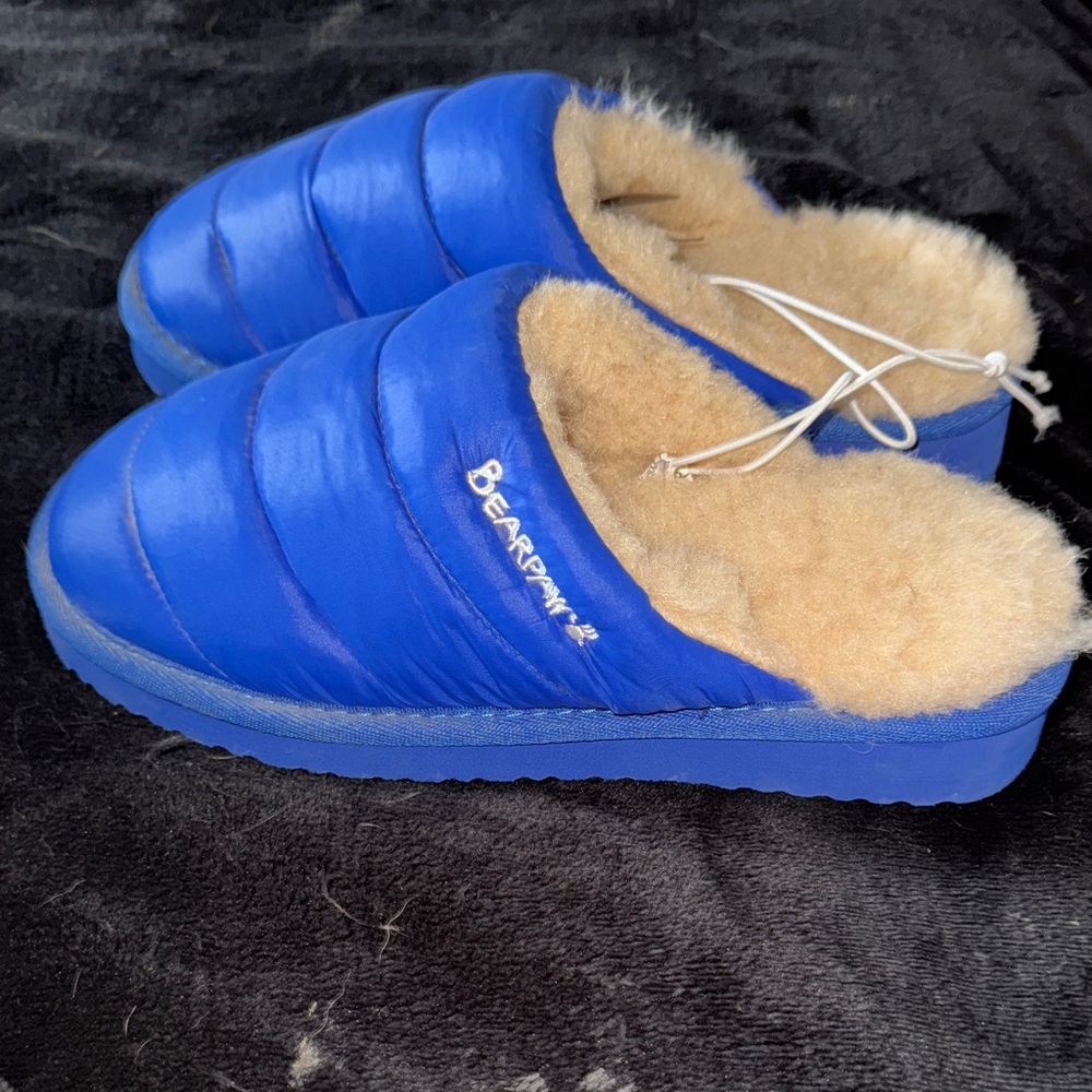 BearPaw Bright Blue Slippers